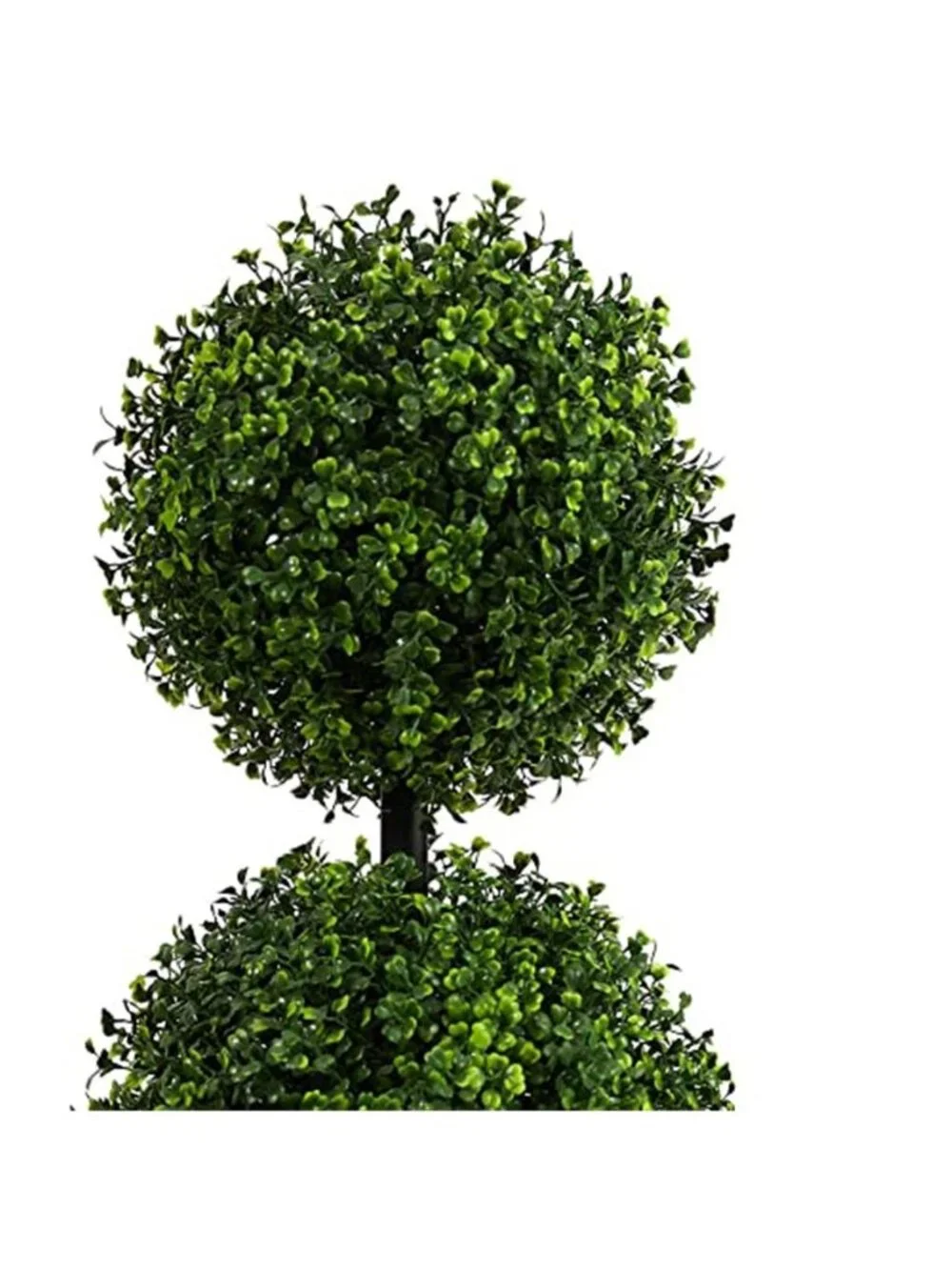 Artificial Boxwood Topiary Tree Triple Ball Faux Plant Indoor Outdoor Decor 36